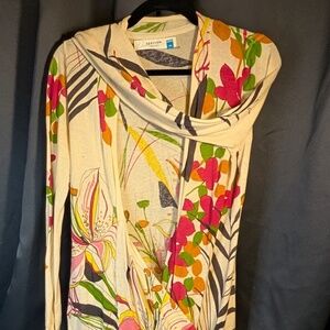 Sparrow (Anthropologie) Open Floral Cardigan - Size Medium